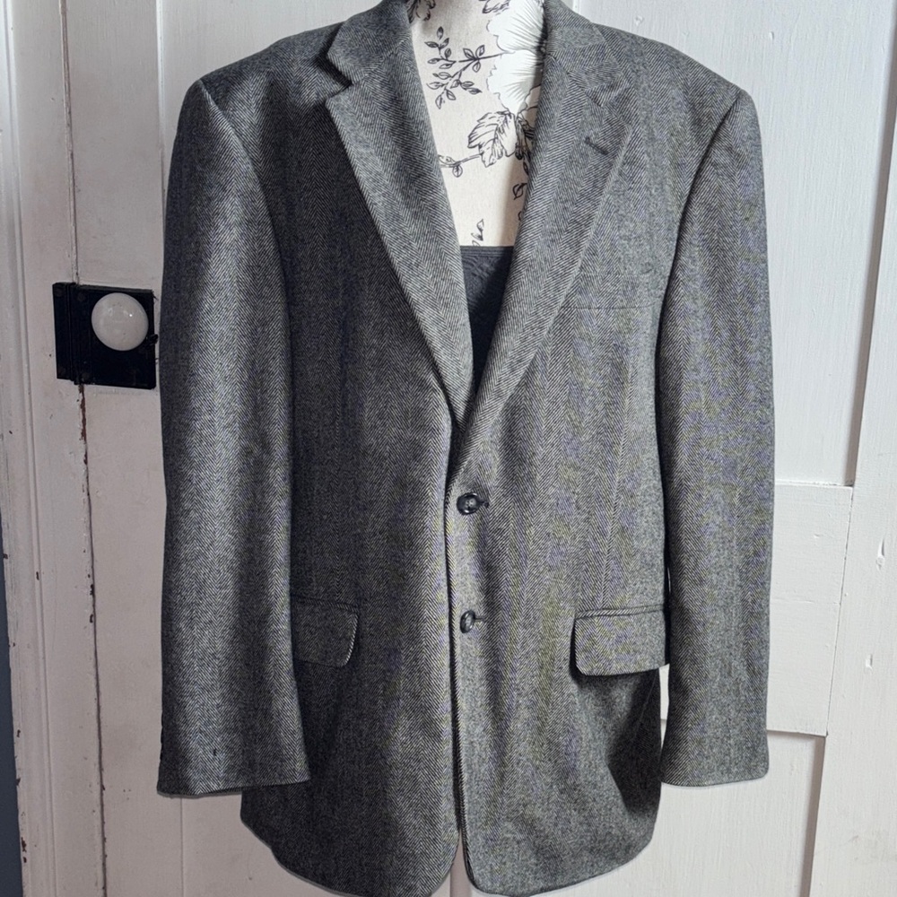 Bert Pulitzer Sport Jacket Sophisticated Charcoal Blazer Dress Coat 42